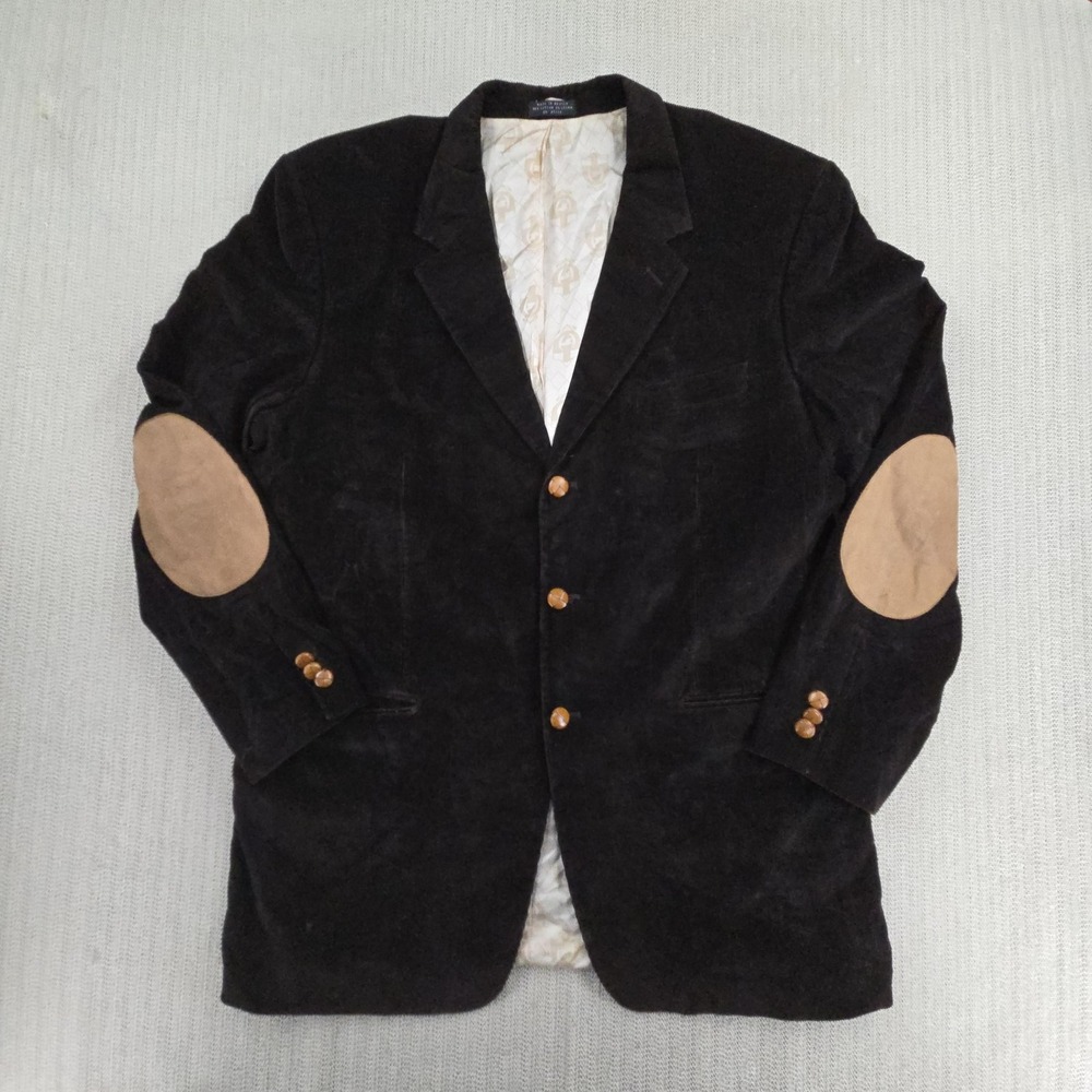 Phat Farm Blazer Mens 44 Brown Corduroy Elbow Patch Sport Coat Hip Hop Jacket